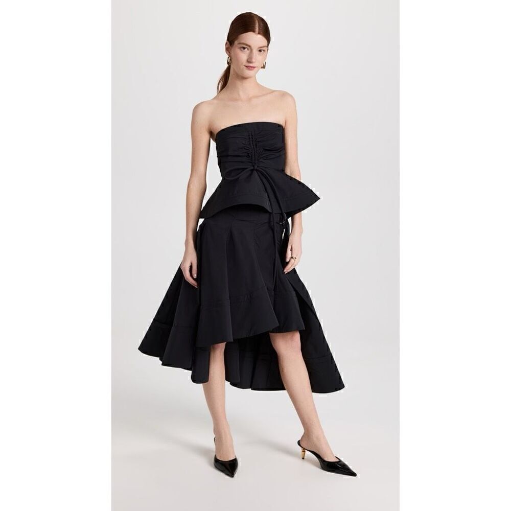 Proenza Schouler ruched-detail technical strapless top